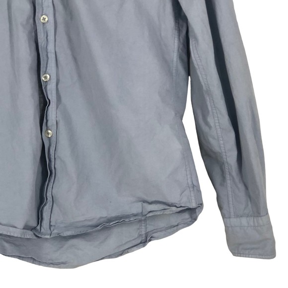 Zara Man Lightwash Blue Cotton Button Up Shirt w/Extra Buttons SZ Sm - Picture 5 of 7